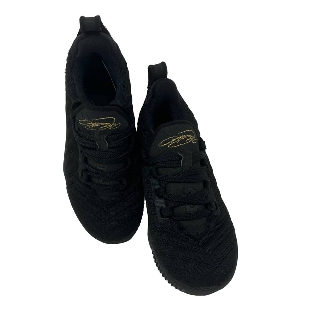 NIKE-Lebron 16 I’m King Black & Gold Kids Sneakers